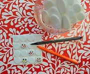 Kuschelige Schneemann-Sticker
