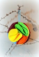 Filzkugeln für den Weihnachtsbaum