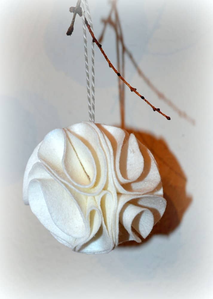Filzkugeln für den Weihnachtsbaum