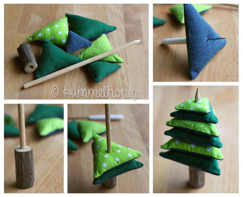 Weihnachtsbäumchen nähen