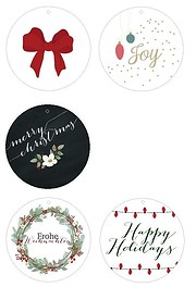 Freebie Anhänger zum Ausdrucken für Weihnachtsgeschenke
