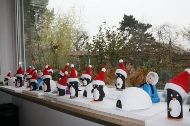 Weihnachtspinguin zum Befüllen