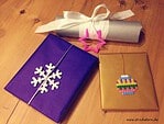 Weihnachtsgeschenke verzieren mit Bügelperlen