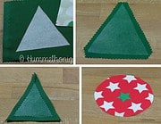 Weihnachtlicher Mug Rug