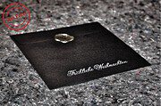 Strukturierte Weihnachtskarten im Metall-Look