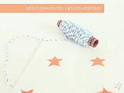 Selbstgestaltetes Geschenkpapier