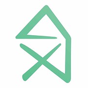 Handmade Kultur Logo, minimalistisches Design mit grünen Linien, symbolisiert Kreativität und Handwerkskunst, ideal für kreative und handgemachte Produkte.