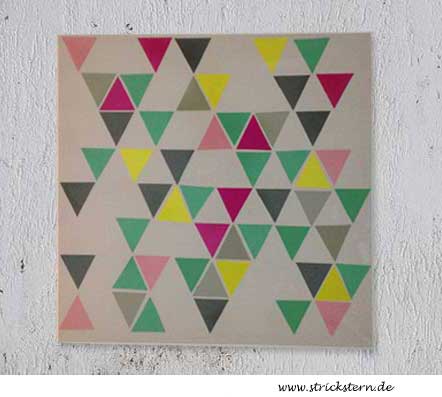 DIY: Triangle Wandbild