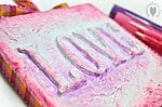 3D Buchstaben auf Leinwand