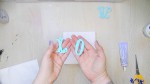 3D Buchstaben auf Leinwand
