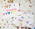 A la carte – Einladung und Happy Birthday