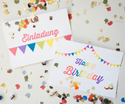 A la carte - Einladung und Happy Birthday