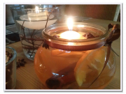 Kerze mit natürlichem Duft