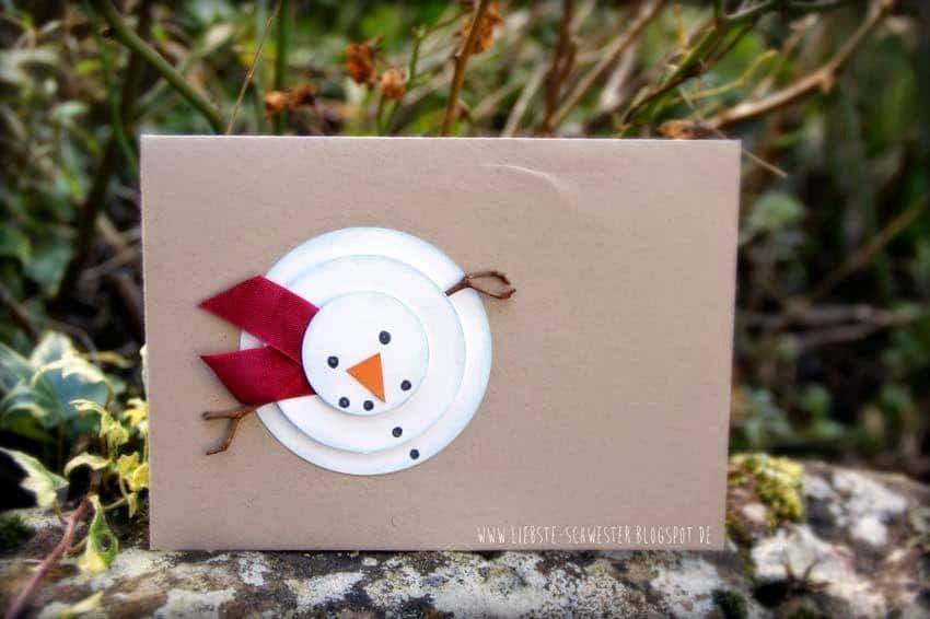 Schneemannkarte