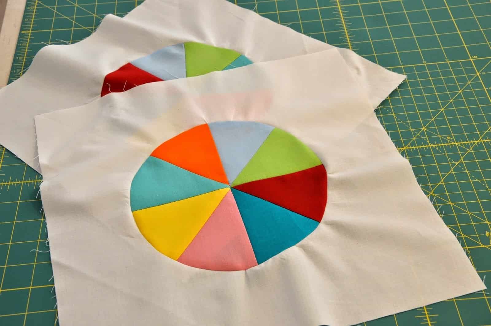 Kreise einnähen