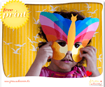 farbenfrohe Gesichts-Maskerade