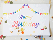 A la carte – Einladung und Happy Birthday