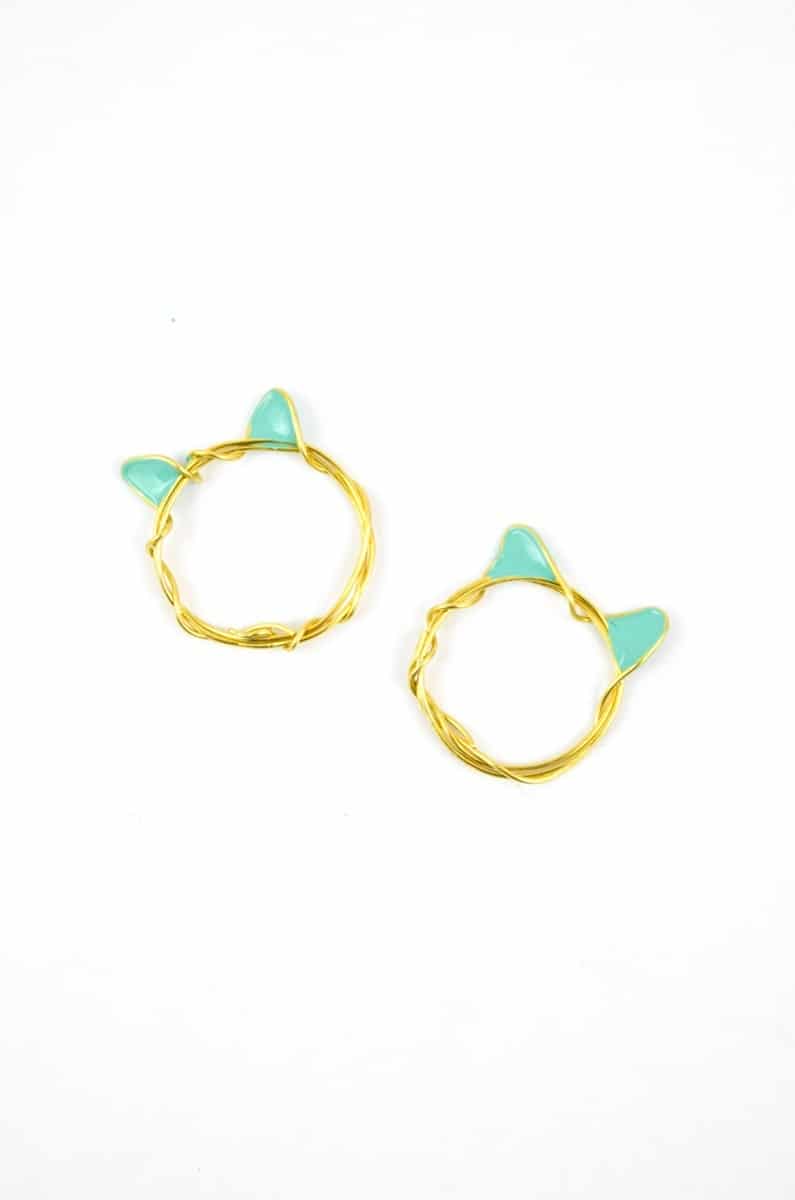 DIY Katzenring aus Draht und Nagellack
