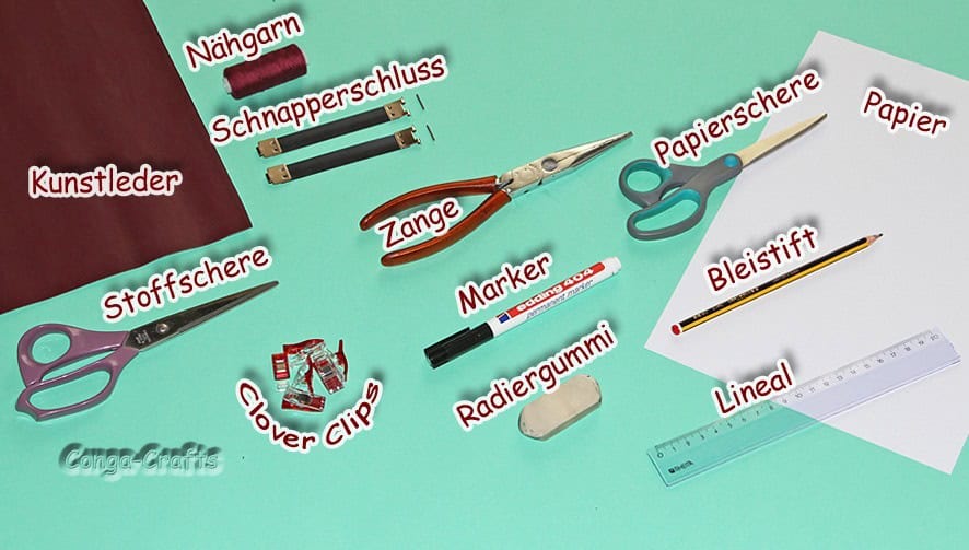 DIY – Schnappverschlusstasche aus Kunstleder