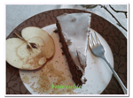 Schokokuchen mit Bratapfelmarmelade gefüllt