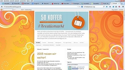 50 Koffer - 1 Kreativmarkt