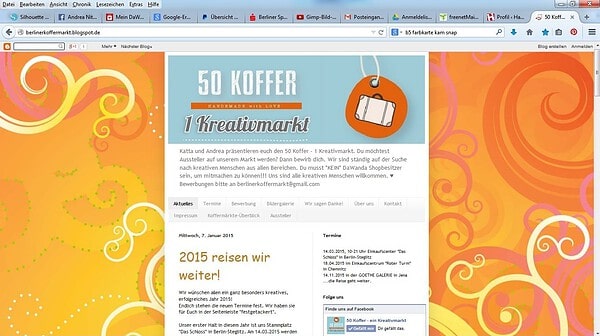 50 Koffer - 1 Kreativmarkt