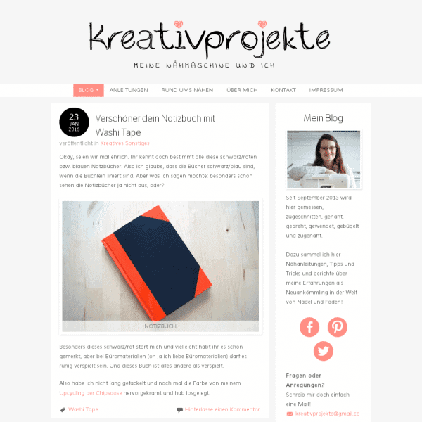 Kreativprojekte | Nähen für Anfänger – Alles rund um Stoffe, Schnittmuster, Anleitungen, Knöpfe, Bänder und vieles mehr!