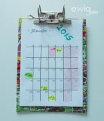 Schneller Kalender aus altem Aktenordner