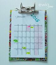Schneller Kalender aus altem Aktenordner