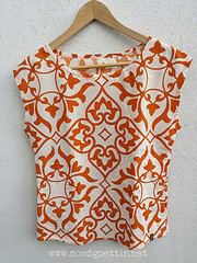 Shirt aus Bettwäsche