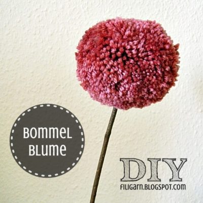 DIY: Bommelblümchen oder Pompoms am Stiel