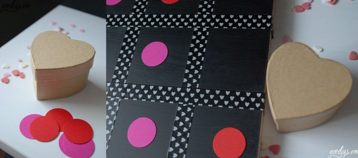 Tic-Tac-Toe-Spiel für den Valentinstag