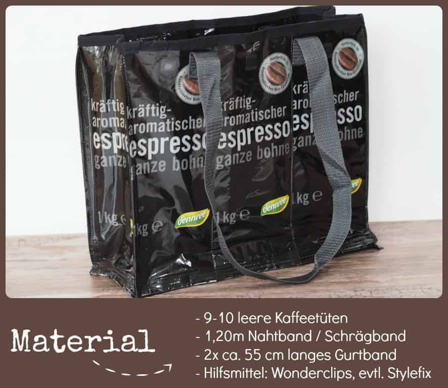 Upcycling Kaffeetüten Tasche