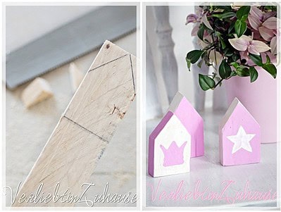 Deko Haus aus Holz {DIY}