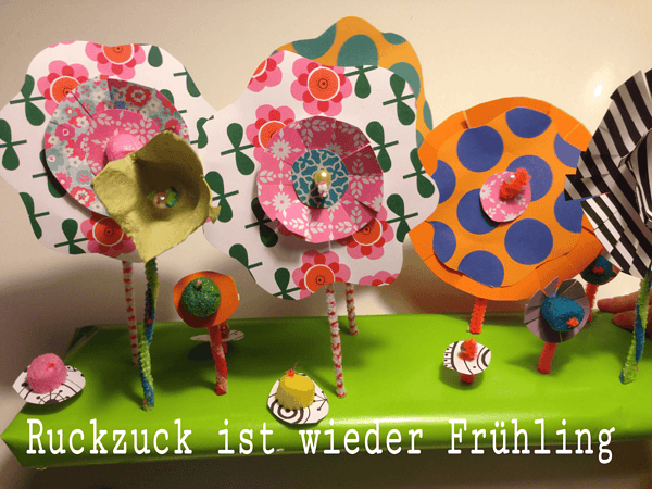 Immer wieder kommt ein neuer Frühling- Papierblumen