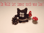 Im Wald ist immer noch was los! Frotteehörnchen