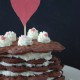 Waffeltorte für den Valentinstag