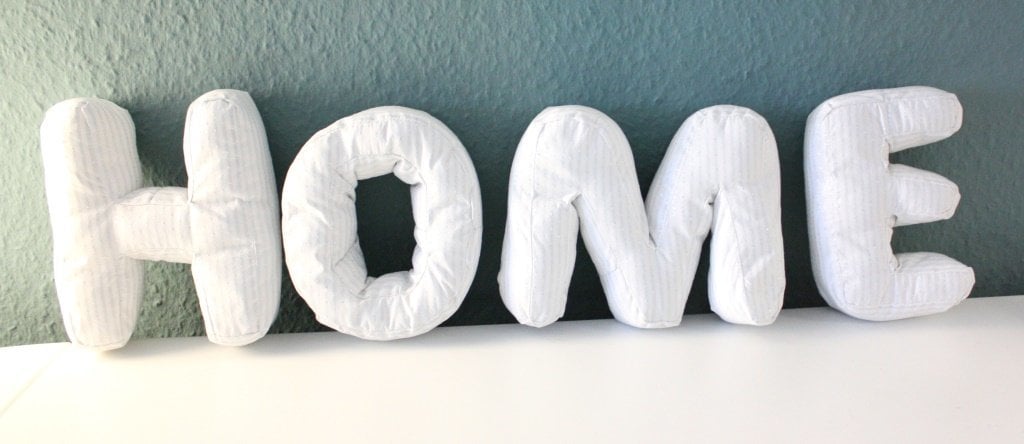 Make yourself a HOME – Buchstaben nähen