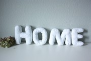 Make yourself a HOME - Buchstaben nähen