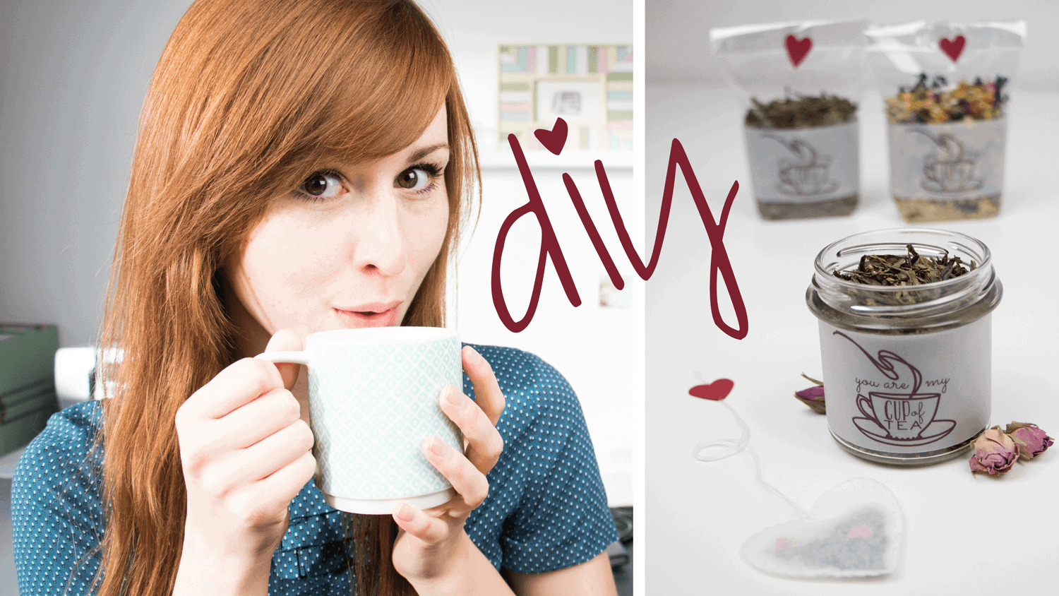 You are my cup of tea! – Geschenkidee zum Valentinstag + Freebie