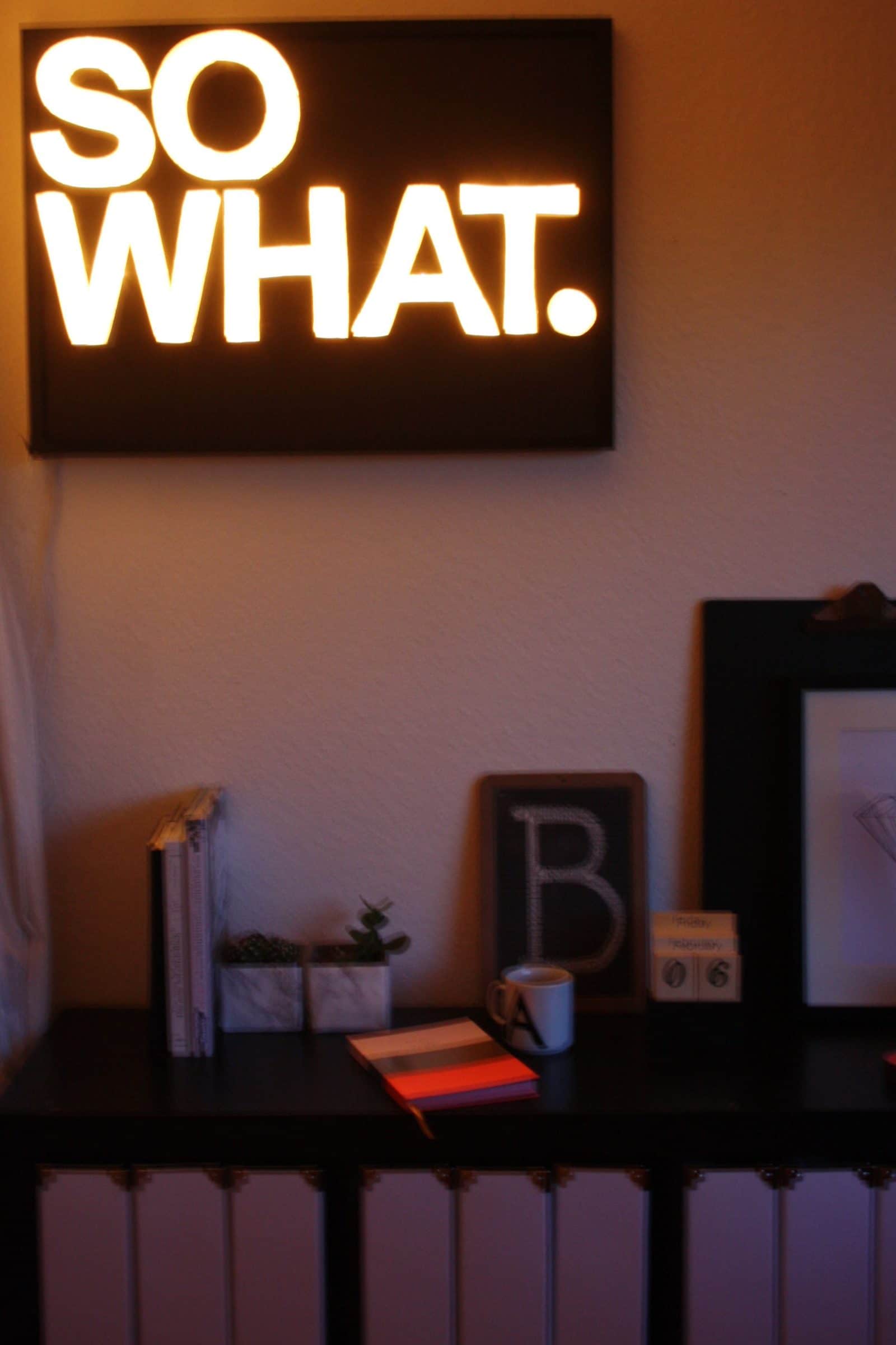 Leuchtbuchstaben DIY