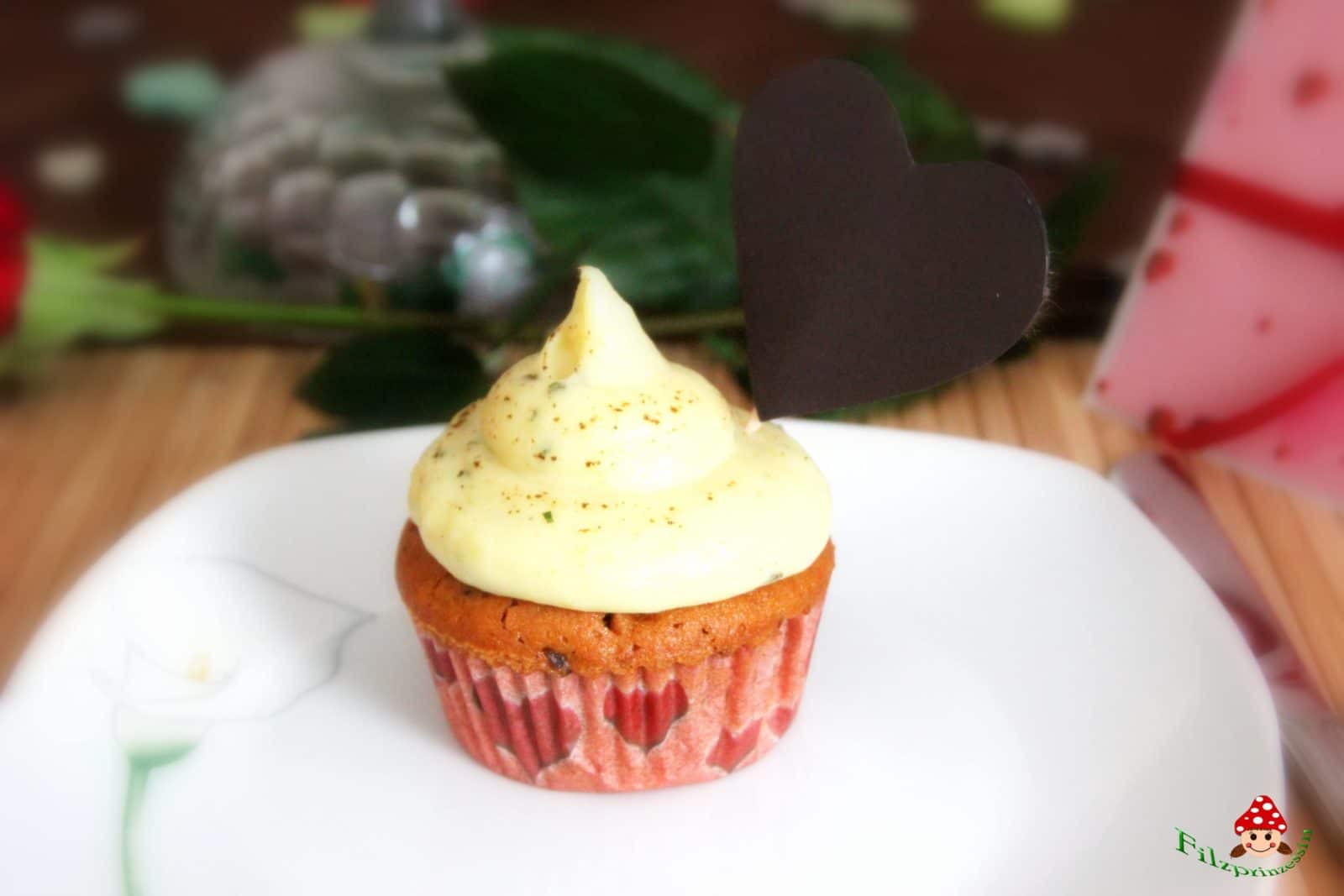 ♥-hafte Cupcakes mit Kartoffelhaube (vegan)
