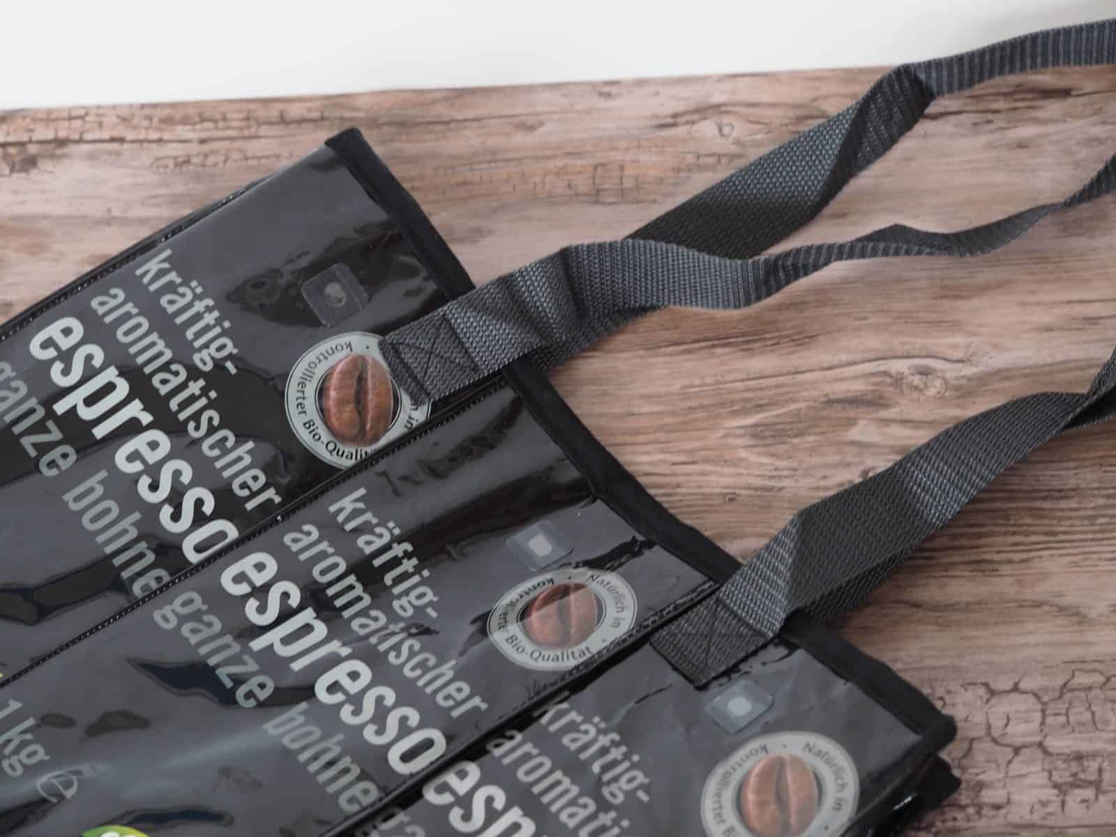 Upcycling Kaffeetüten Tasche