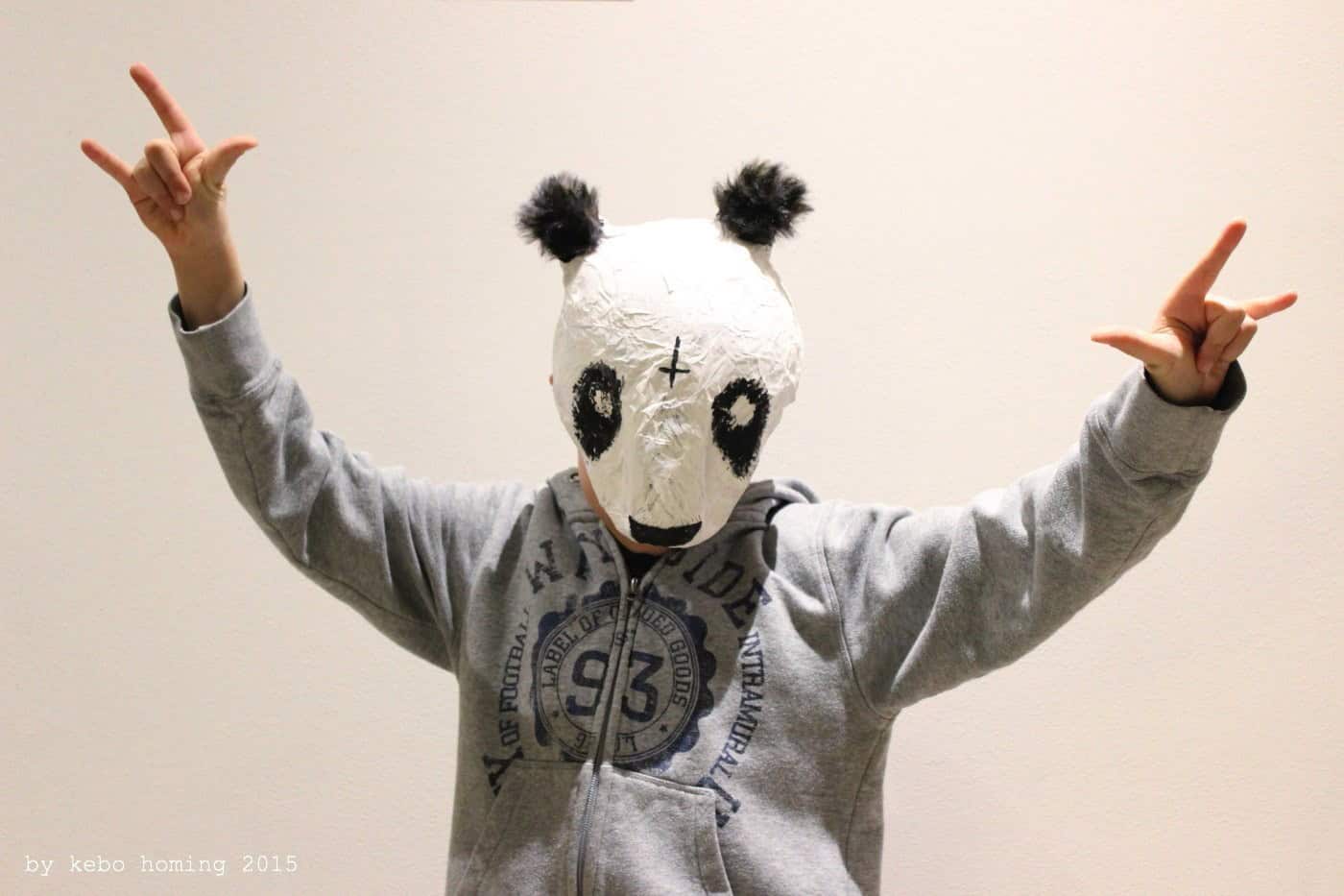Cro-Pandamaske aus Pappmaché… ein Faschings DIY