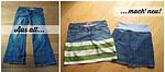 1 alte Jeans: 2 neue Jeansröcke!