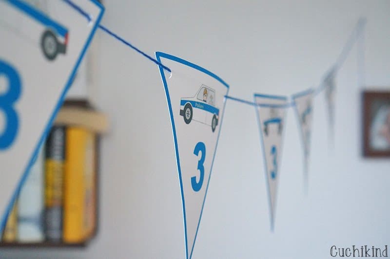 Alles für den Polizei-Geburtstag (mit Vorlagen zum Ausdrucken)