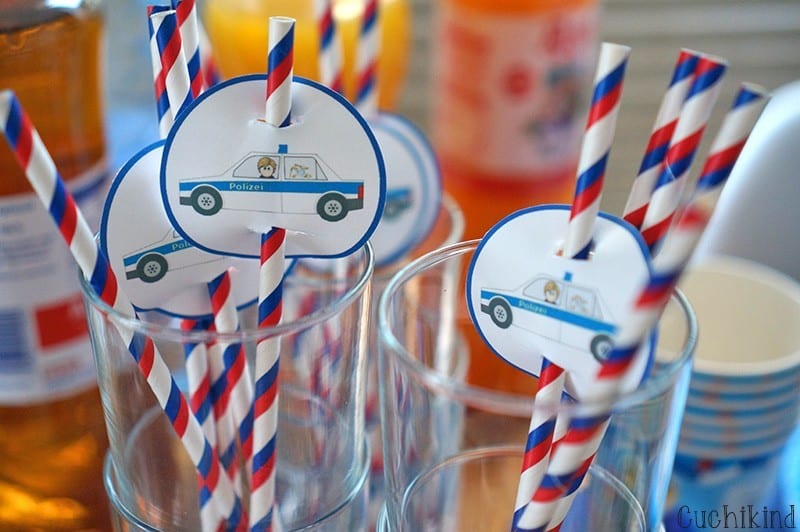 Alles für den Polizei-Geburtstag (mit Vorlagen zum Ausdrucken)