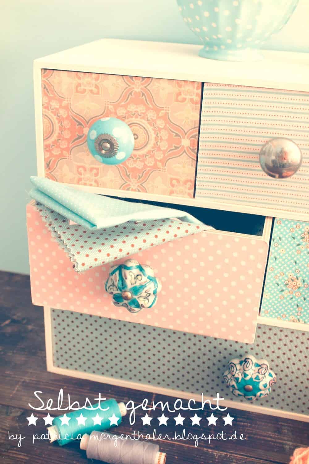 DIY: Möbel mit Stoff beziehen