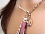 DIY Leder-Tassel: Ohrringe und Kette selbstgemacht