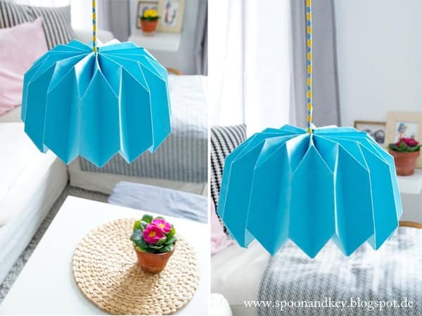 DIY Plissee Lampenschirm in 10 Schritten